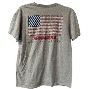 Arkansas Razorbacks Gray Hogs Short Sleeve Tee